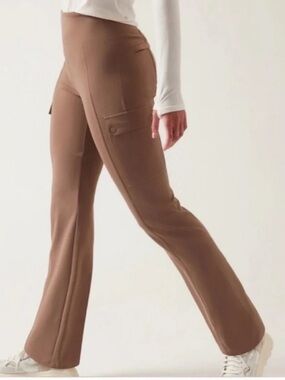 Athleta Delancey Straight Cargo Pants - Brown